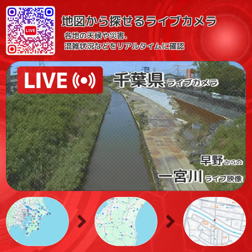 千葉県 「一宮川」ライブ映像(早野 設置カメラ) ライブカメラ 監視カメラ
