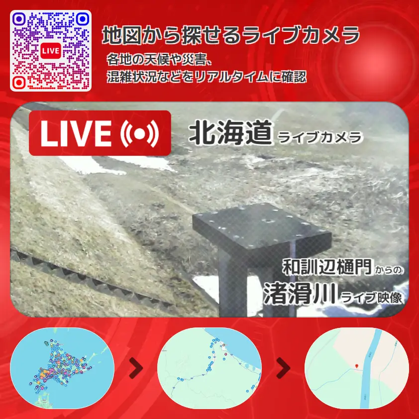 北海道 「渚滑川」ライブ映像(和訓辺樋門 設置カメラ) ライブカメラ 監視カメラ