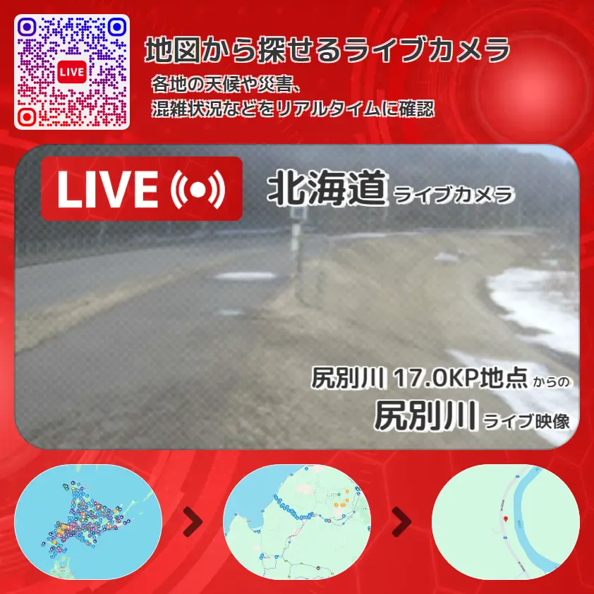 北海道 「尻別川」ライブ映像(尻別川 17.0KP地点 設置カメラ) ライブカメラ 監視カメラ