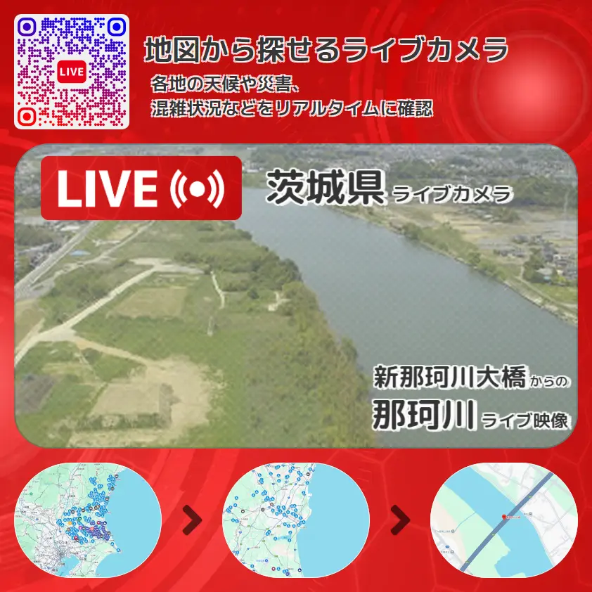 茨城県 「那珂川」ライブ映像(新那珂川大橋 設置カメラ) ライブカメラ 監視カメラ