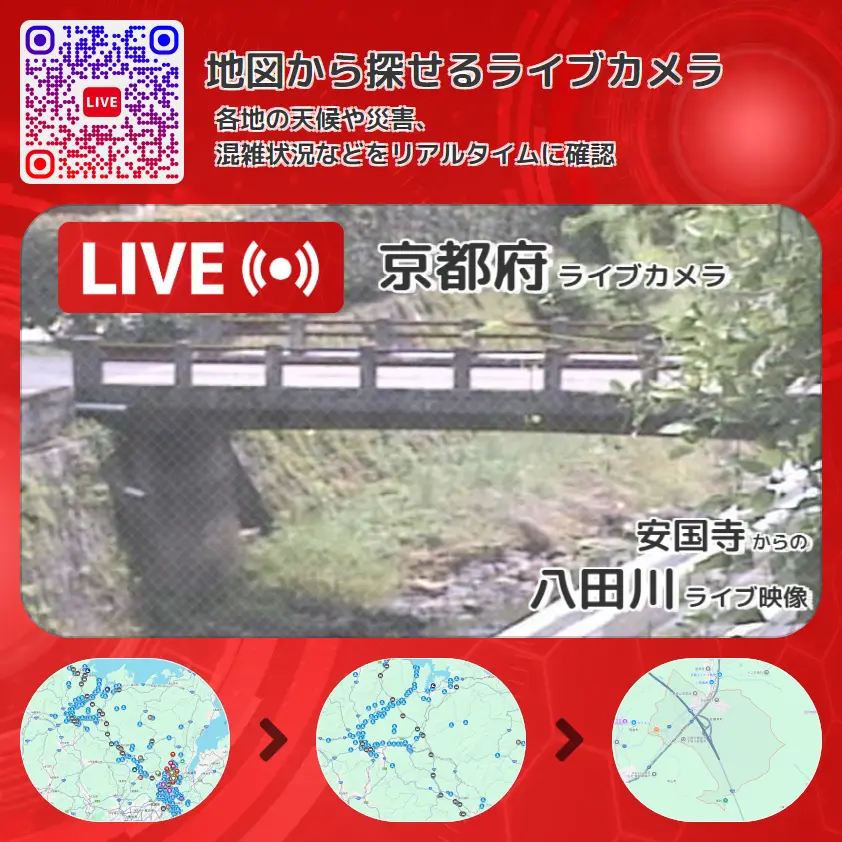 京都府 「八田川」ライブ映像(安国寺 設置カメラ) ライブカメラ 監視カメラ